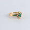 Bague 55 Bague Marguerite Emeraudes Diamants 58 Facettes FM53