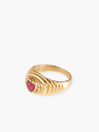 Bague Bague Coeur de rubis 58 Facettes B9856