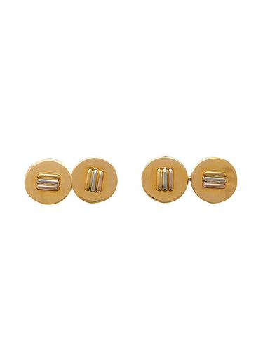 Boutons de manchette Boutons de manchette Cartier trois ors. 58 Facettes 29957