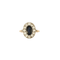 Bague 51 Bague Saphir entourage Diamants 58 Facettes 1932