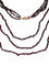 Collier Sautoir fermoir main en or et perles de grenat 58 Facettes