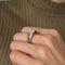 Bague Bague Solitaire Diamant taille émeraude 58 Facettes 1