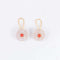 Boucles d'oreilles Boucles d'oreilles fleurs Cristal de roche Corail Diamants 58 Facettes B9624