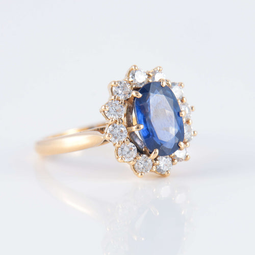 Bague 50 Bague Marguerite Saphir Diamants 58 Facettes 1
