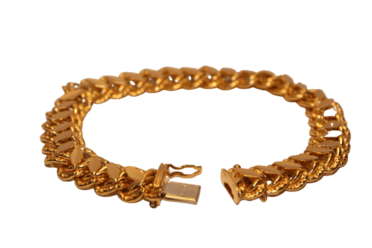 Bracelet Bracelet maillons et losanges texturés 58 Facettes 11656
