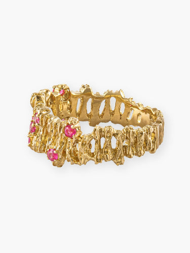 Bague 55 Bague Moderne Or Jaune & Rubis 58 Facettes 120062