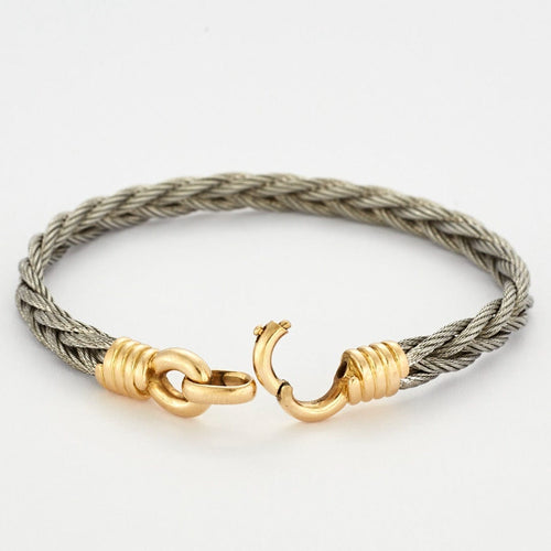 Bracelet FRED - Bracelet FORCE 10 acier et or jaune 58 Facettes DV0495-1