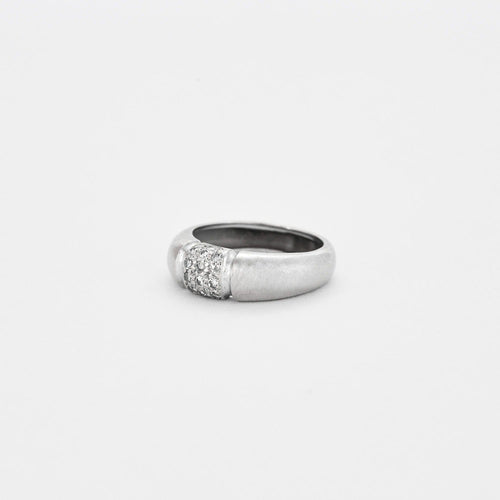 Bague Bague jonc or gris diamants 58 Facettes DV0495-5
