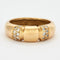 Bague Bague jonc or jaune et diamants 58 Facettes DV0495-7