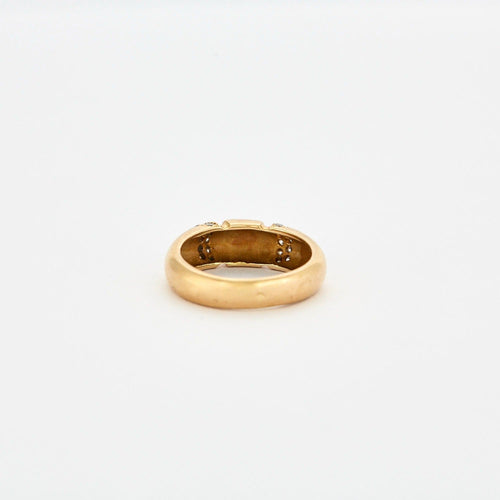 Bague Bague jonc or jaune et diamants 58 Facettes DV0495-7