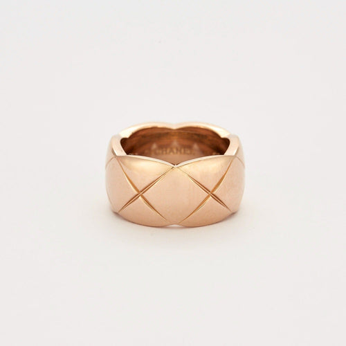 Bague 53 CHANEL - bague COCO CRUSH or rose - large 58 Facettes DV0502-1