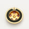 Broche médaillon en or jaune, améthystes et perle 58 Facettes DV0507-2