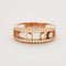Bague MESSIKA - MOVE CLASSIQUE PAVEE   Bague en or rose et diamants 58 Facettes DV0521-4