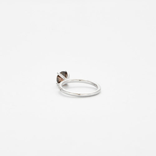 Bague Bague or gris diamant fancy brown et diamants incolores 58 Facettes DV0508-1