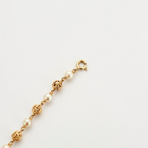 Bracelet Bracelet composé de perles en or jaune 58 Facettes DV0534-10