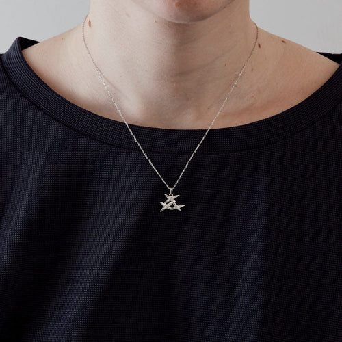 Collier MAUBOUSSIN - A jamais mon étoile - Collier en or gris et diamants 58 Facettes DV0534-13