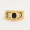 Bague Bague godronné saphir et diamants 58 Facettes DV0548-4