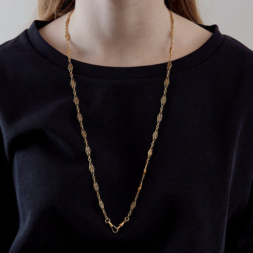 Collier Chaîne giletière or jaune 58 Facettes DV0550-2