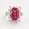 Bague Bague cocktail en or gris Tourmaline et diamants 58 Facettes DV0551-3