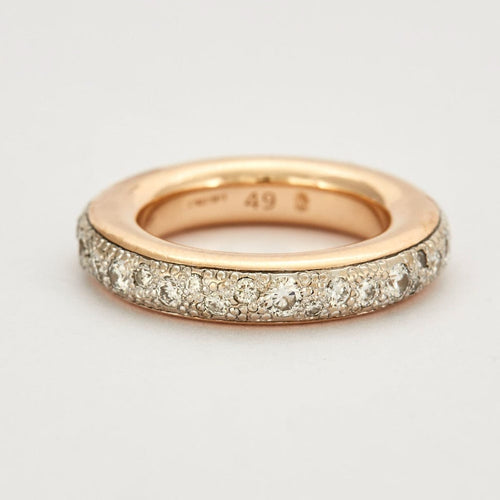Bague 49 Pomellato Bague Iconica or rose et diamants 58 Facettes DV1746-3
