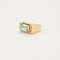 Bague Bague chevalière en or jaune et aigue marine 58 Facettes DV2021-1