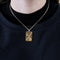 Collier Chaîne en or jaune et pendentif en or jaune diamants 58 Facettes DV1396-2