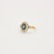 Bague Bague en or jaune et or gris Saphir et diamants 58 Facettes DV0536-2