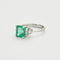 Bague Bague or émeraude et diamants 58 Facettes DV0569-1