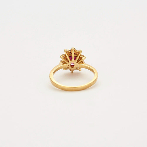 Bague Bague or rubis et diamants 58 Facettes DV0569-4