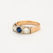 Bague Bague platine or gris et saphir 58 Facettes DV0569-6