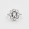 Bague Bague Fleur or gris et diamants taille ancienne 58 Facettes DV0569-13