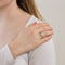 Bague 54 Bague en or gris et diamants. 58 Facettes DV0569-21