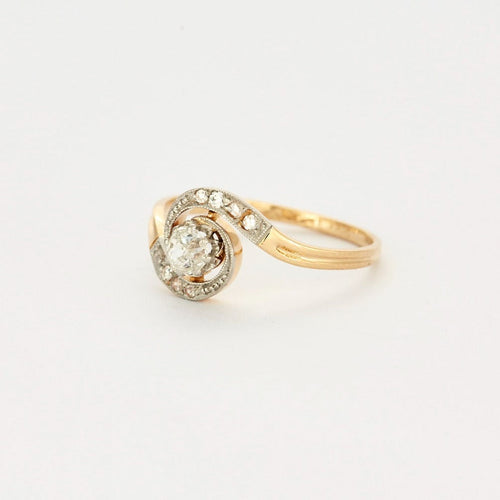 Bague Bague Tourbillon or et diamants 58 Facettes DV0569-17