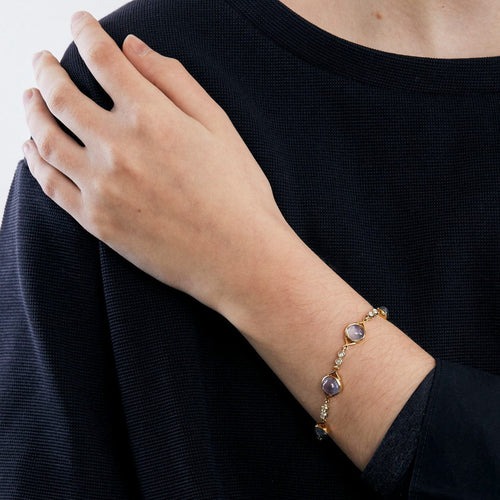 Bracelet Bracelet or saphirs et diamants 58 Facettes DV0569-22
