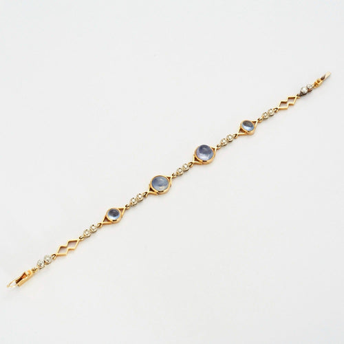 Bracelet Bracelet or saphirs et diamants 58 Facettes DV0569-22