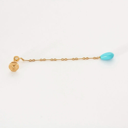 Boucles d'oreilles DIOR - Boucles d'oreilles or turquoises et diamants 58 Facettes DV0570-2