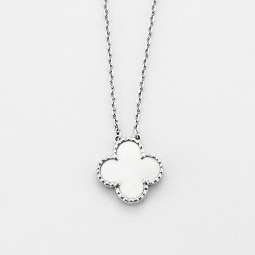 Collier Van Cleef & Arpels Collier Vintage Alhambra, en or blanc, nacre. 58 Facettes DV1699-3