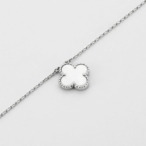 Collier Van Cleef & Arpels Collier Vintage Alhambra, en or blanc, nacre. 58 Facettes DV1699-3