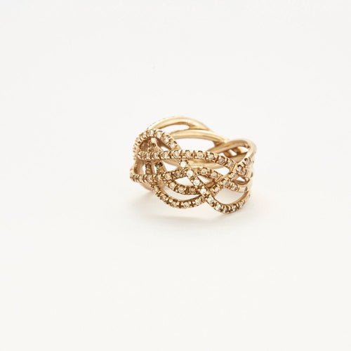 Bague H. STERN - Zéphir - Bague or jaune et diamants 58 Facettes DV0573-1