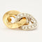 Collier Pomellato - Rare demie parure gourmette en or jaune et or gris, diamants 58 Facettes DV2198-1