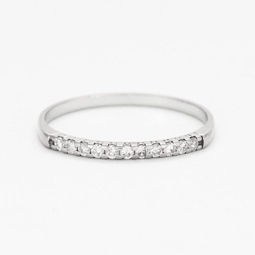 Bague Demi-Alliance or et diamants 58 Facettes DV0574-4