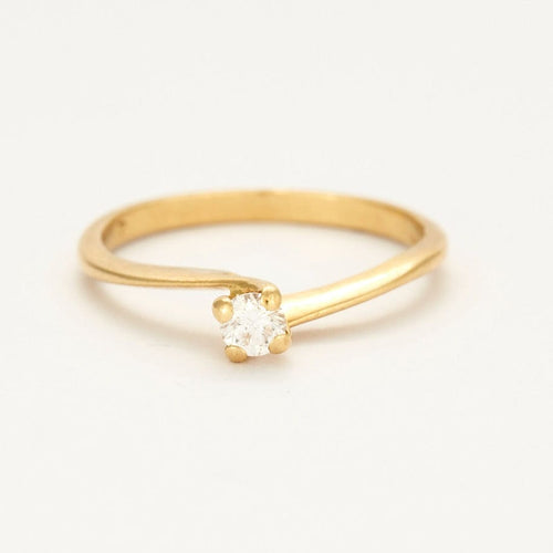 Bague Bague Solitaire en Or Jaune et Diamant 58 Facettes DV0574-3