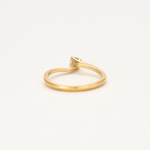 Bague Bague Solitaire en Or Jaune et Diamant 58 Facettes DV0574-3