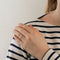 Bague MAUBOUSSIN- Trois grains d'amour. Or gris et diamants. 58 Facettes DV0566-2