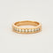 Bague Bague Alliance demi-tour diamants sertis sur or jaune 58 Facettes DV2217-1