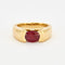 Bague 50 Bague jonc en or, rubis et diamants 58 Facettes DV0586-2