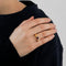 Bague 50 Bague jonc en or, rubis et diamants 58 Facettes DV0586-2