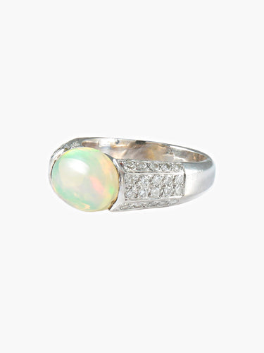 Bague 53 Bague cabochon d'opale 58 Facettes 415