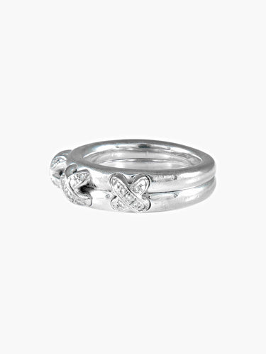Bague CHAUMET bague "Liens 3 Croisés" en or blanc 58 Facettes 381