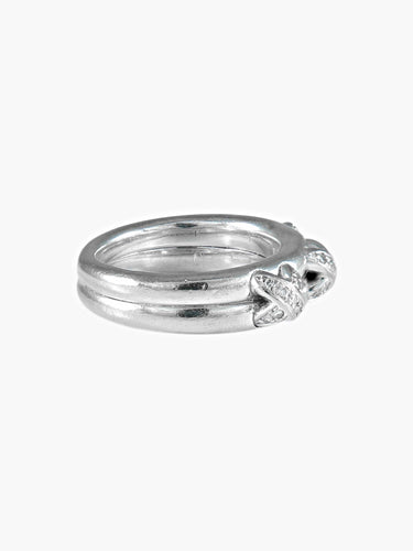 Bague CHAUMET bague "Liens 3 Croisés" en or blanc 58 Facettes 381